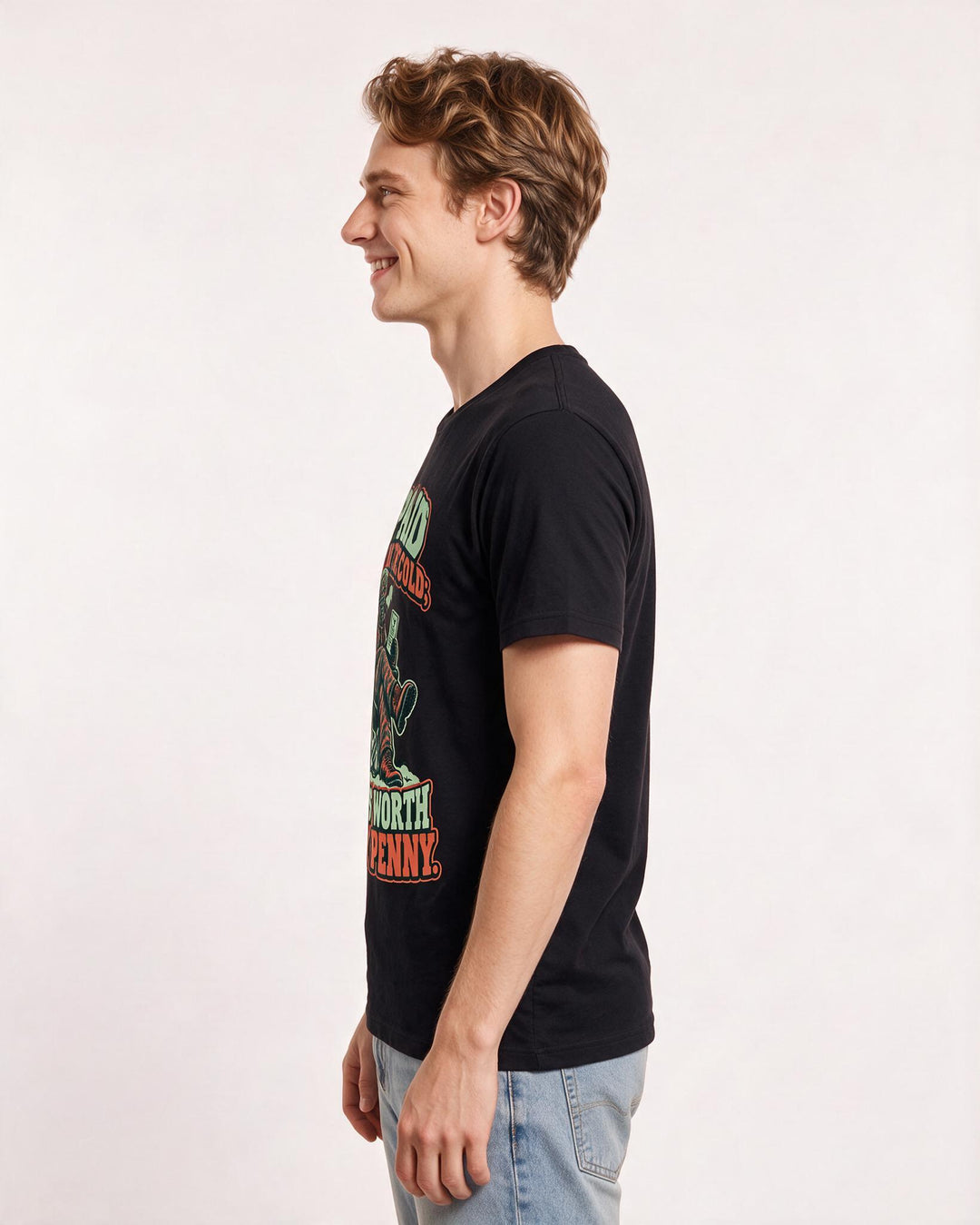Hunting Black T-Shirt for Men – Everyday Expression Graphic Tee product image 2
