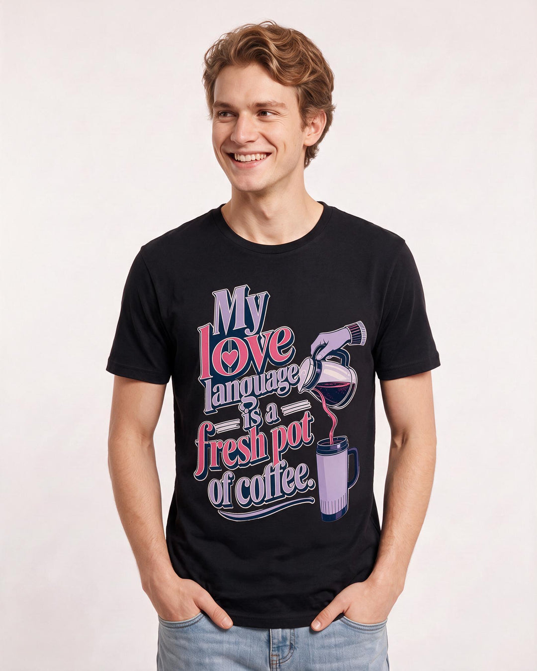 Grandparent Black T-Shirt for Men – Everyday Expression Graphic Tee product image 1