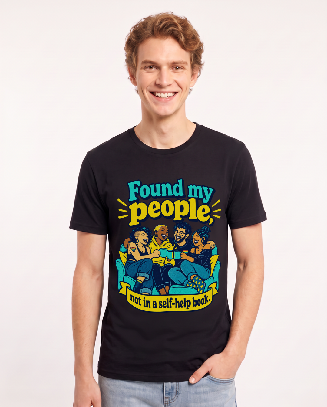 Pride Black T-Shirt for Men – Everyday Expression Graphic Tee product image 3