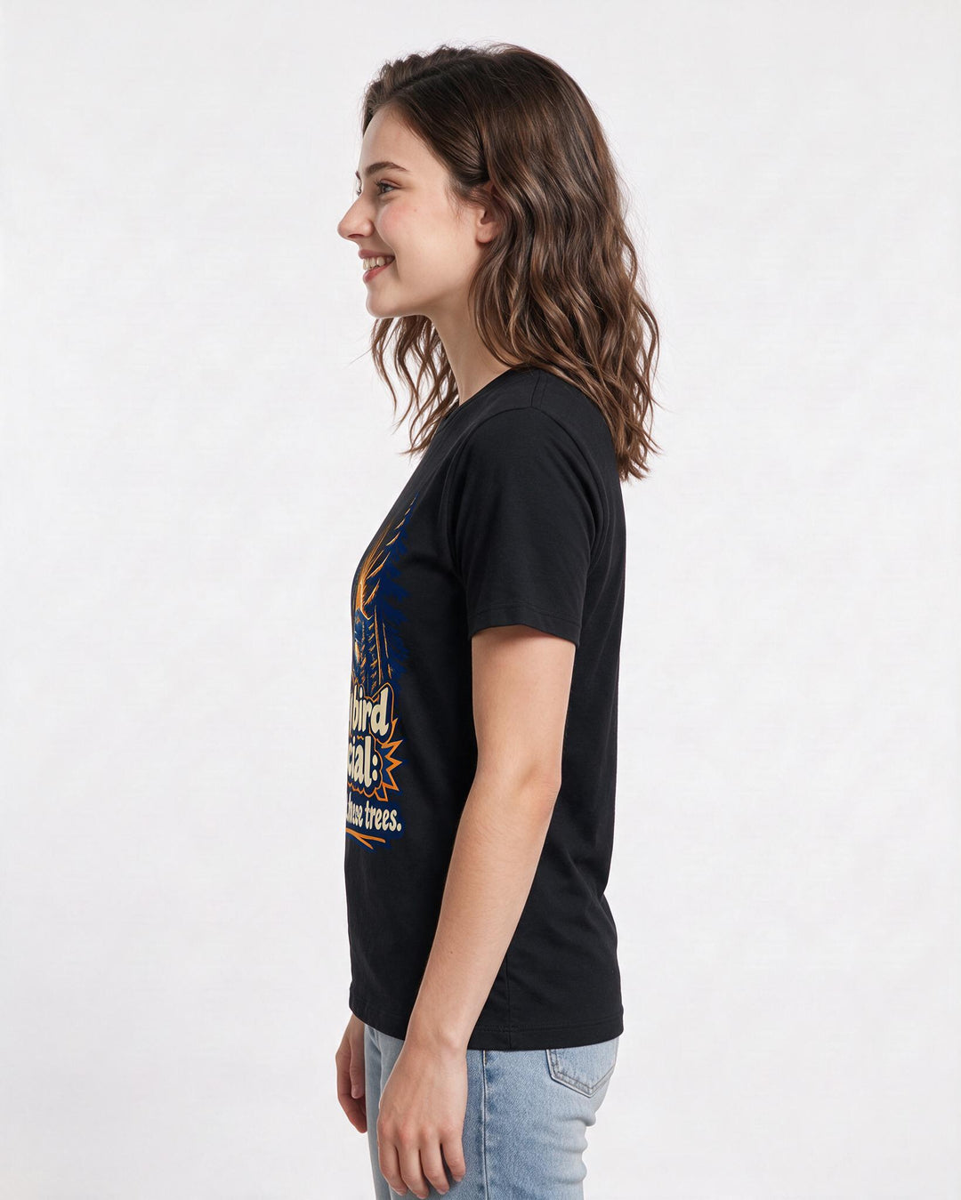 Hunting Black T-Shirt for Women – Everyday Expression Graphic Tee product image 2