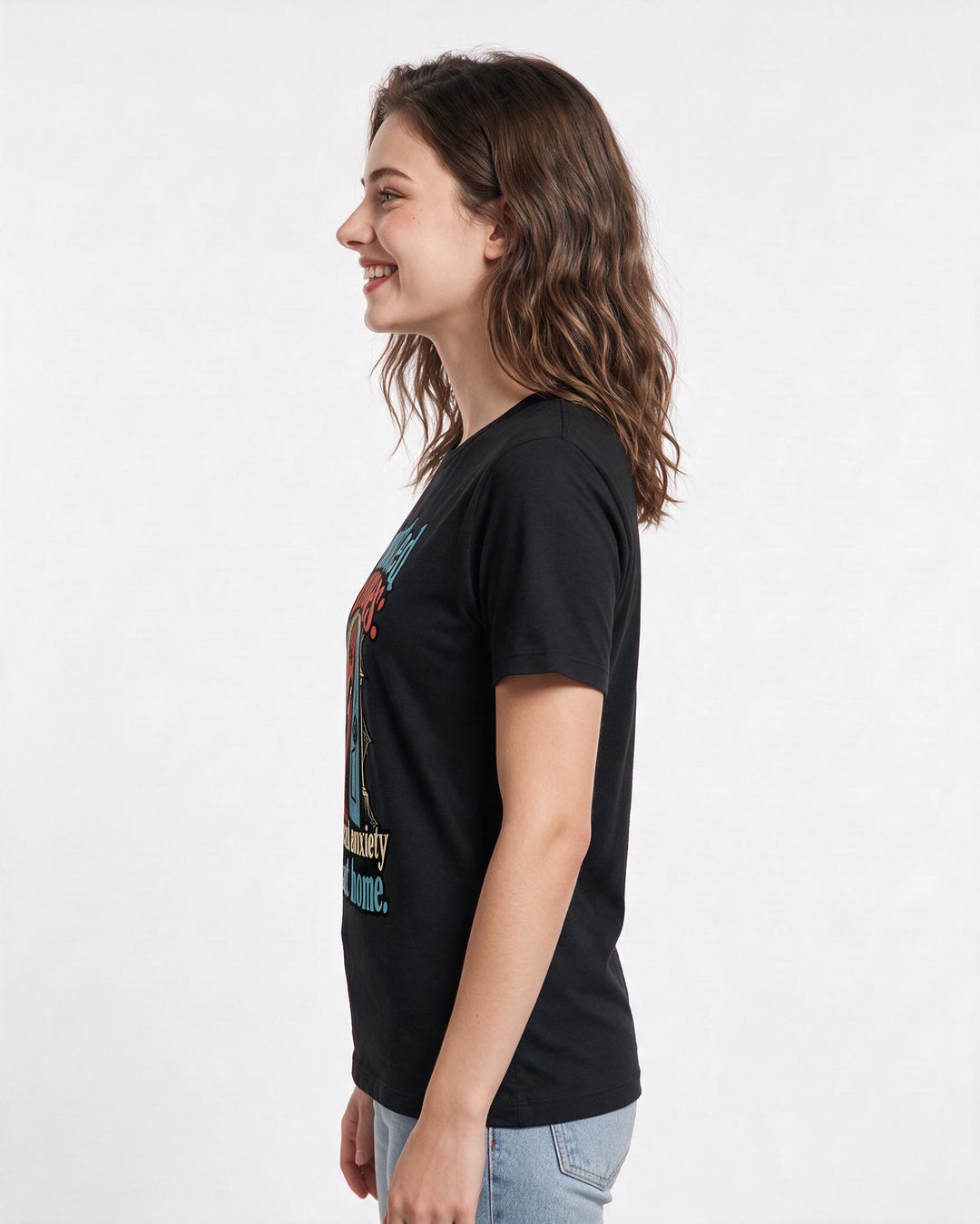 Halloween Black T-Shirt for Women – Halloween Theme Graphic Tee product image 2