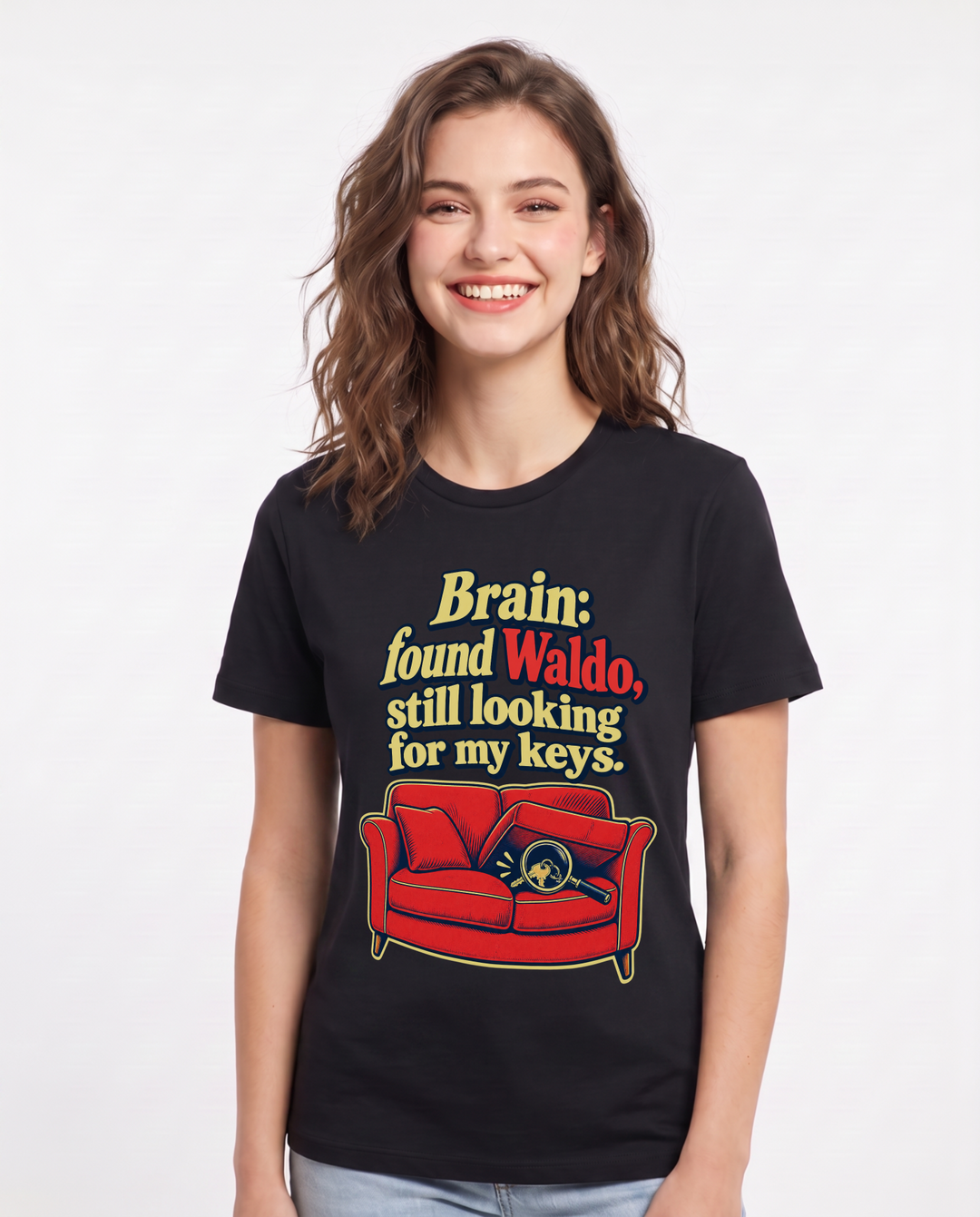 Meme Black T-Shirt for Women – Everyday Expression Graphic Tee product image 3