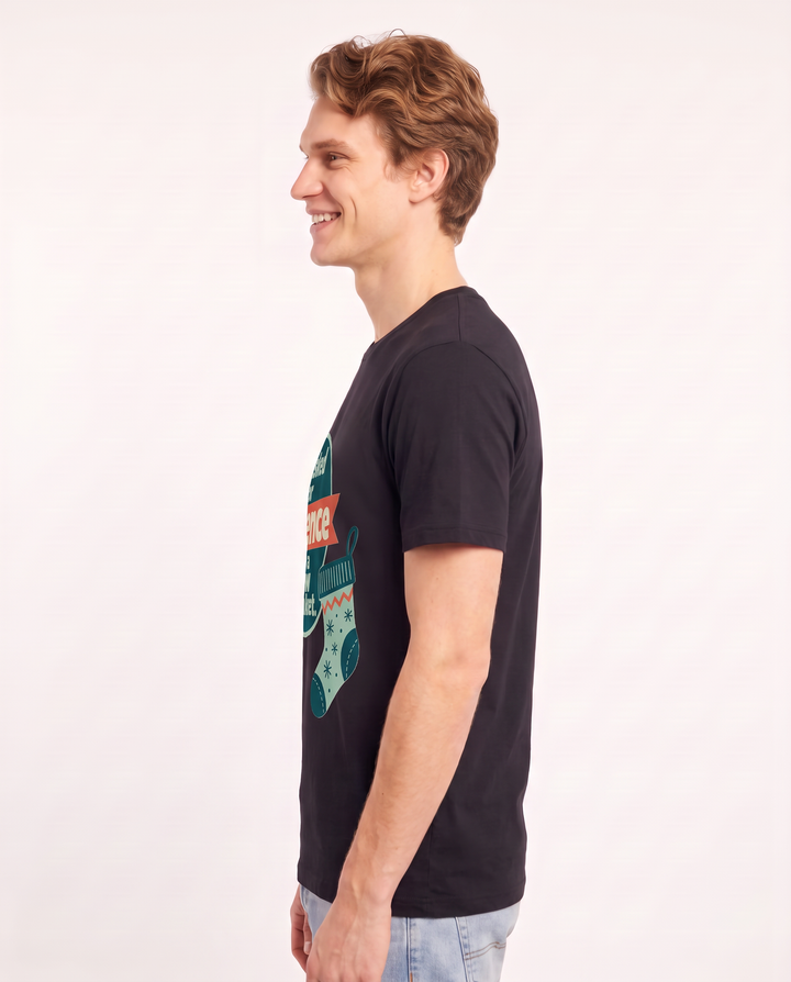 Christmas Men's Black T-Shirt - I asked for silence and a new blanket. product image 2
