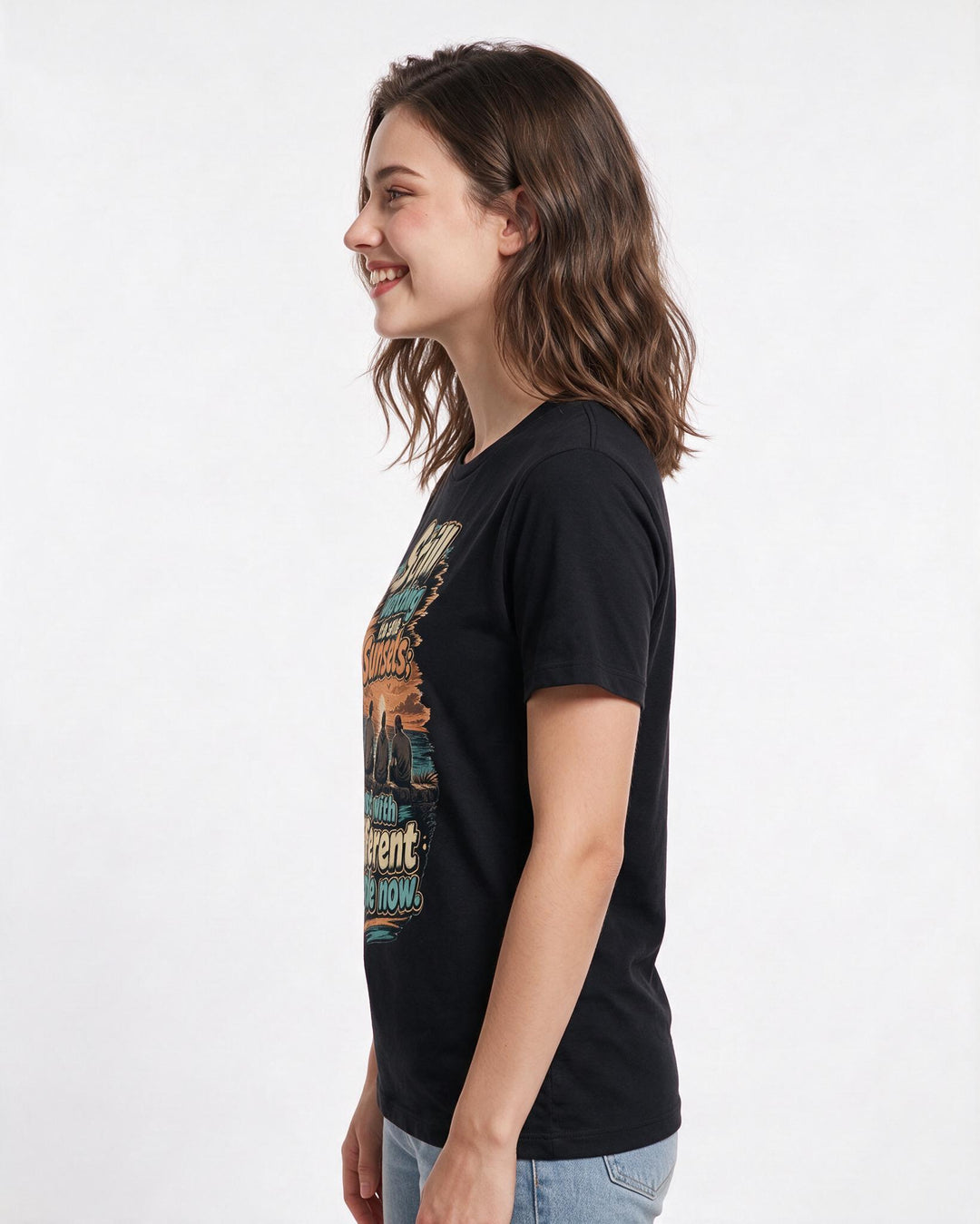 Veteran Black T-Shirt for Women – Everyday Expression Graphic Tee product image 2