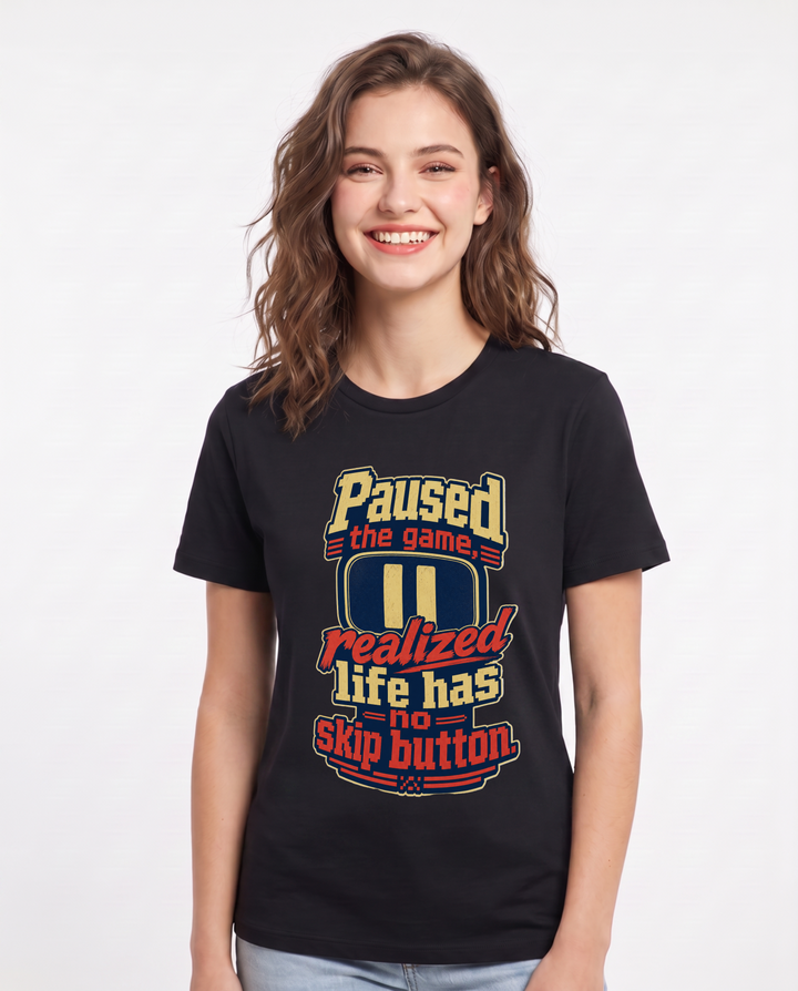 Gaming Black T-Shirt for Women – Game Night Graphic Tee product image 3