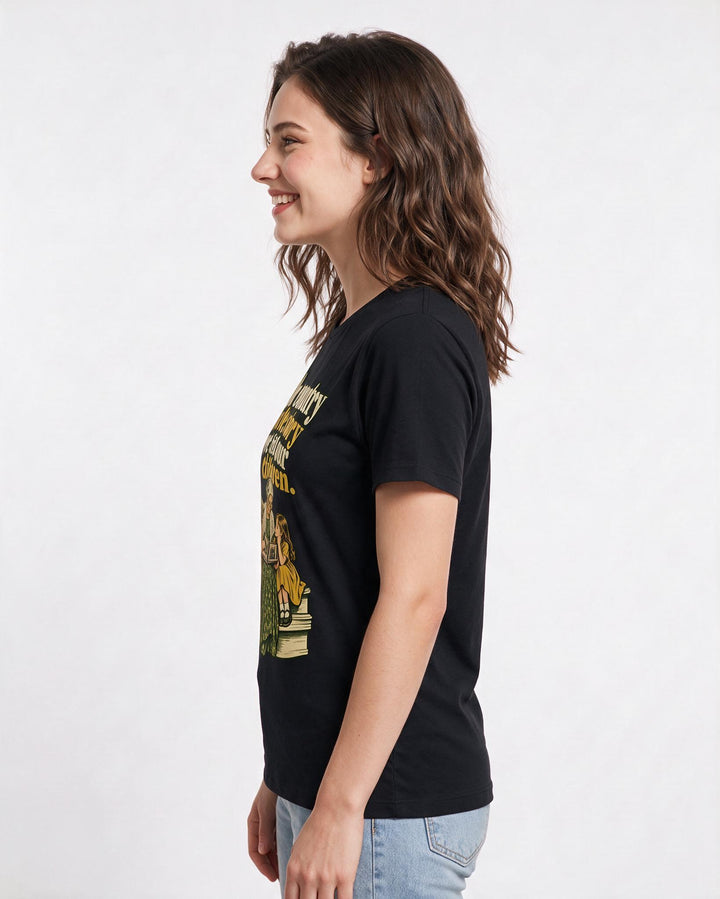 Patriotic Black T-Shirt for Women – Everyday Expression Graphic Tee product image 2
