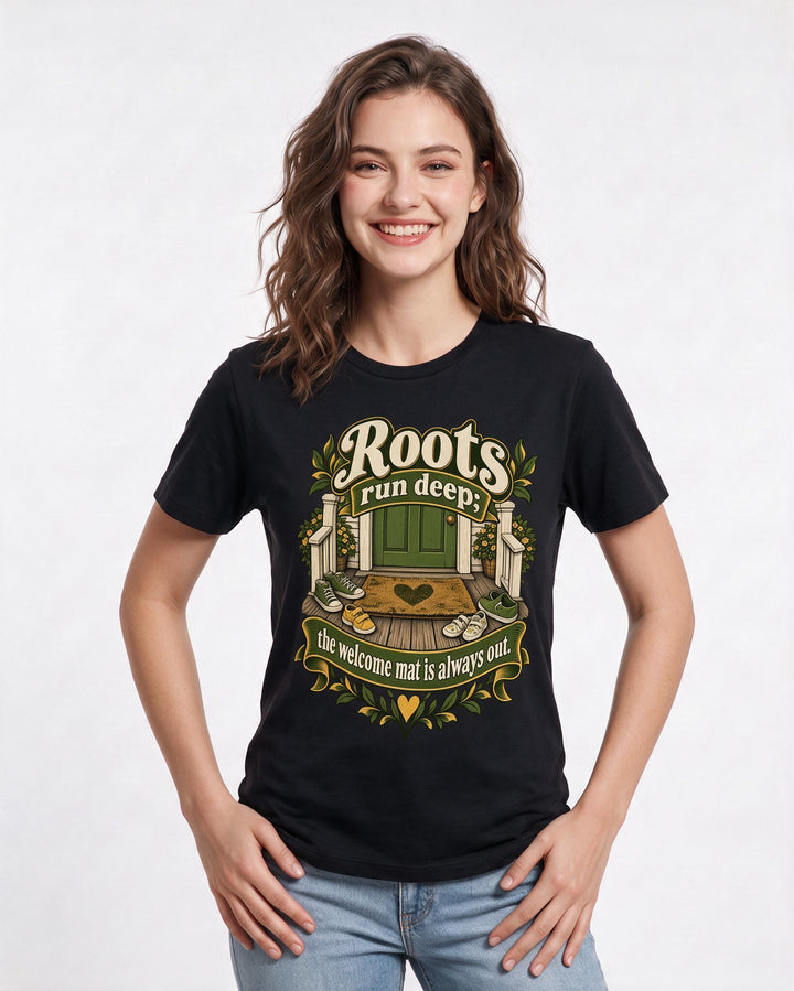 Patriotic Black T-Shirt for Women – Everyday Expression Graphic Tee product image 1