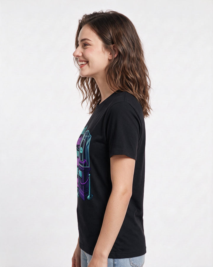 Meme Black T-Shirt for Women – Everyday Expression Graphic Tee product image 2
