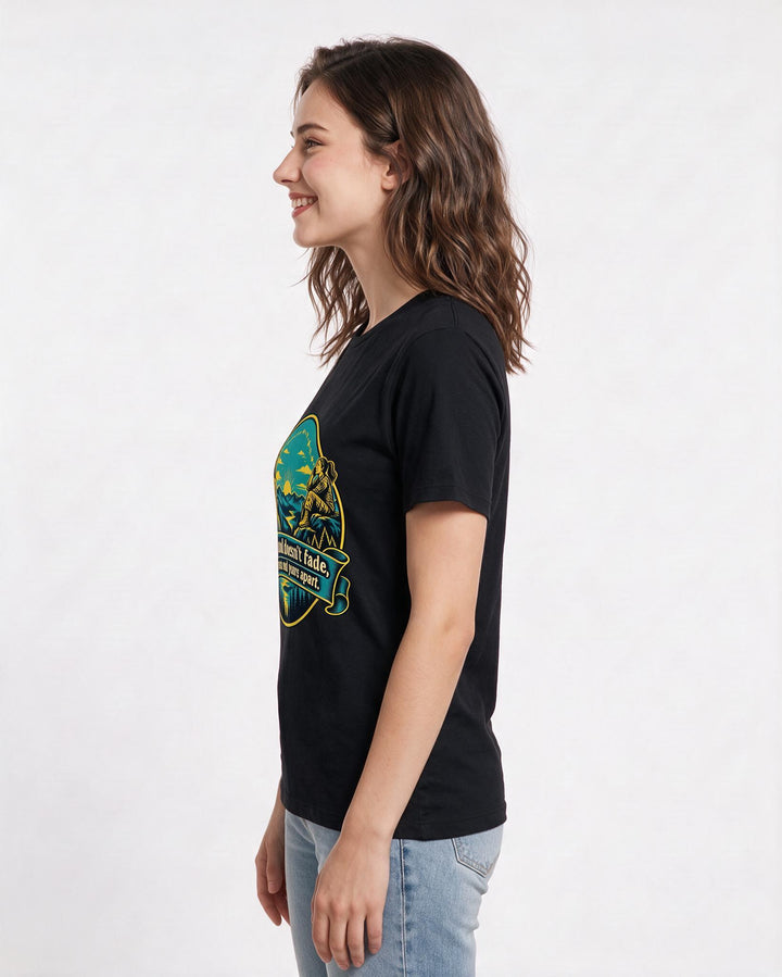Veteran Black T-Shirt for Women – Everyday Expression Graphic Tee product image 2