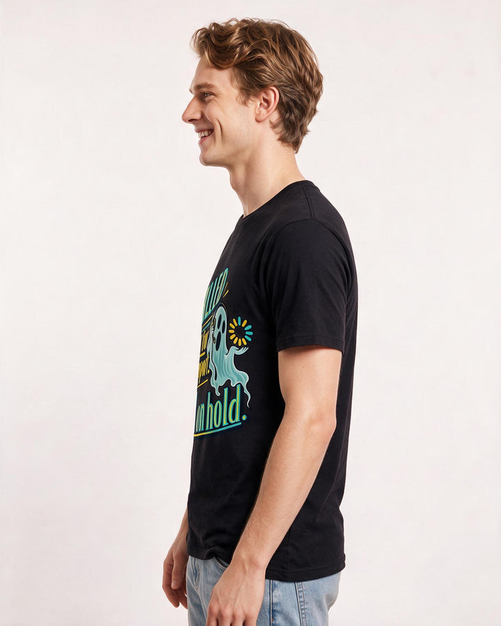 Halloween Black T-Shirt for Men – Halloween Theme Graphic Tee product image 2