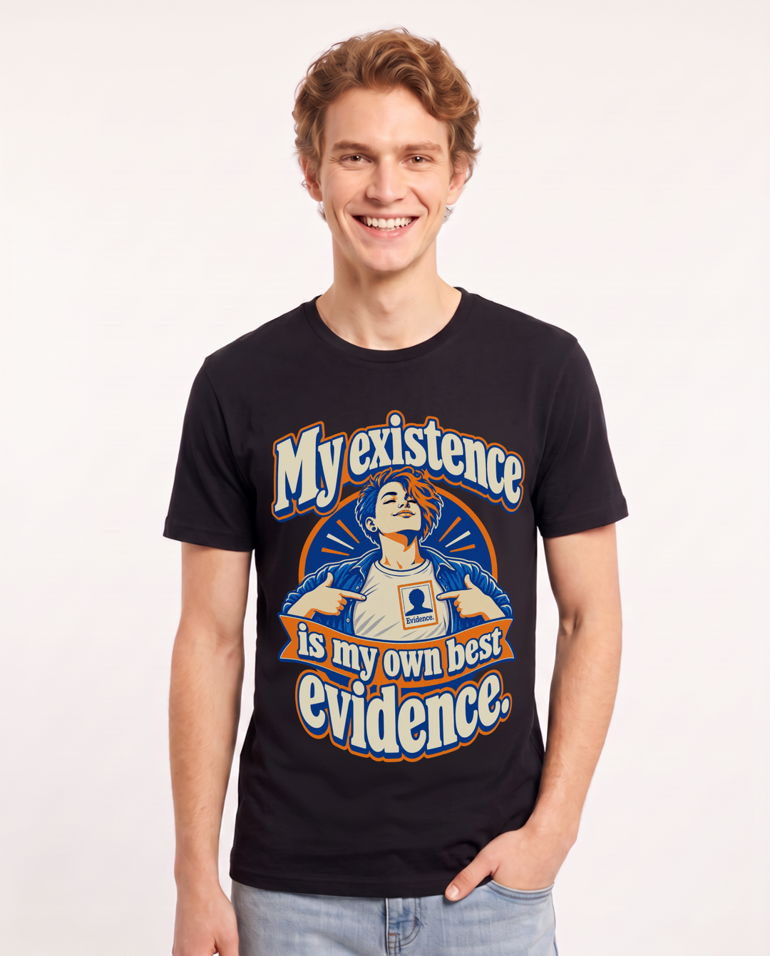 Pride Black T-Shirt for Men – Everyday Expression Graphic Tee product image 3