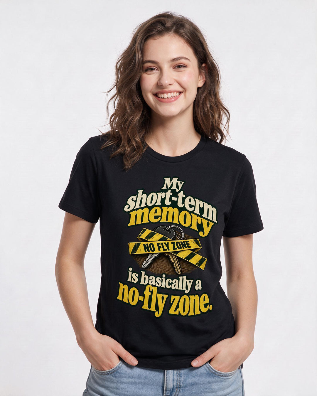 Meme Black T-Shirt for Women – Everyday Expression Graphic Tee product image 1