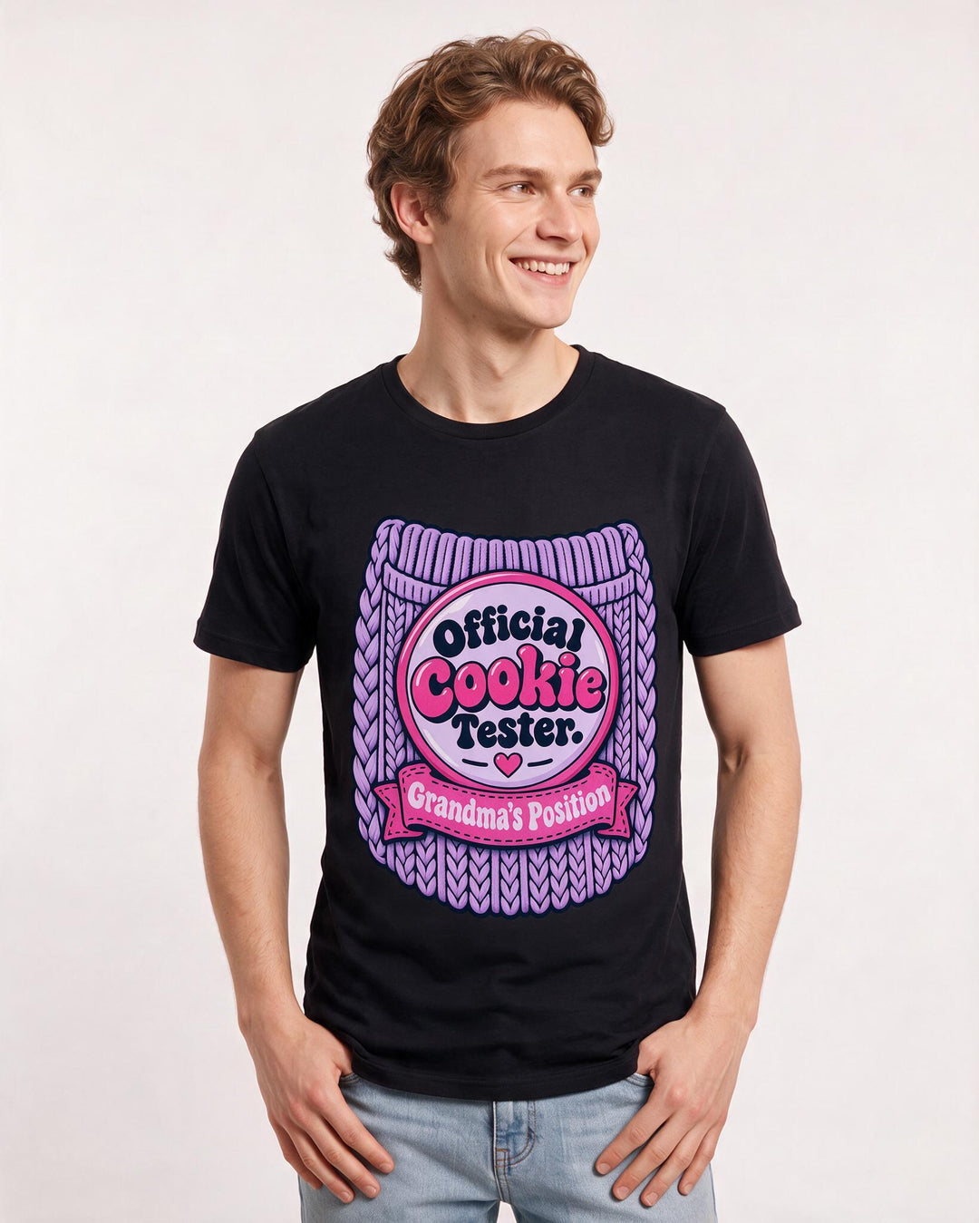 Grandparent Black T-Shirt for Men – Everyday Expression Graphic Tee product image 1