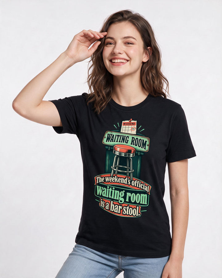 Beer Black T-Shirt for Women – Everyday Expression Graphic Tee product image 1