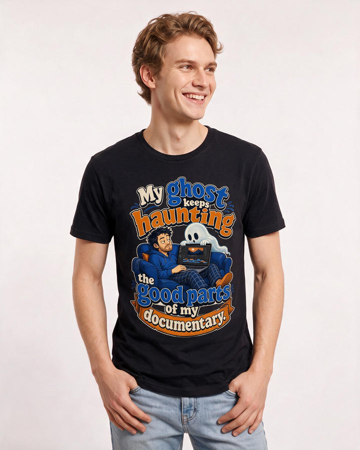 Halloween Black T-Shirt for Men – Halloween Theme Graphic Tee product image 3