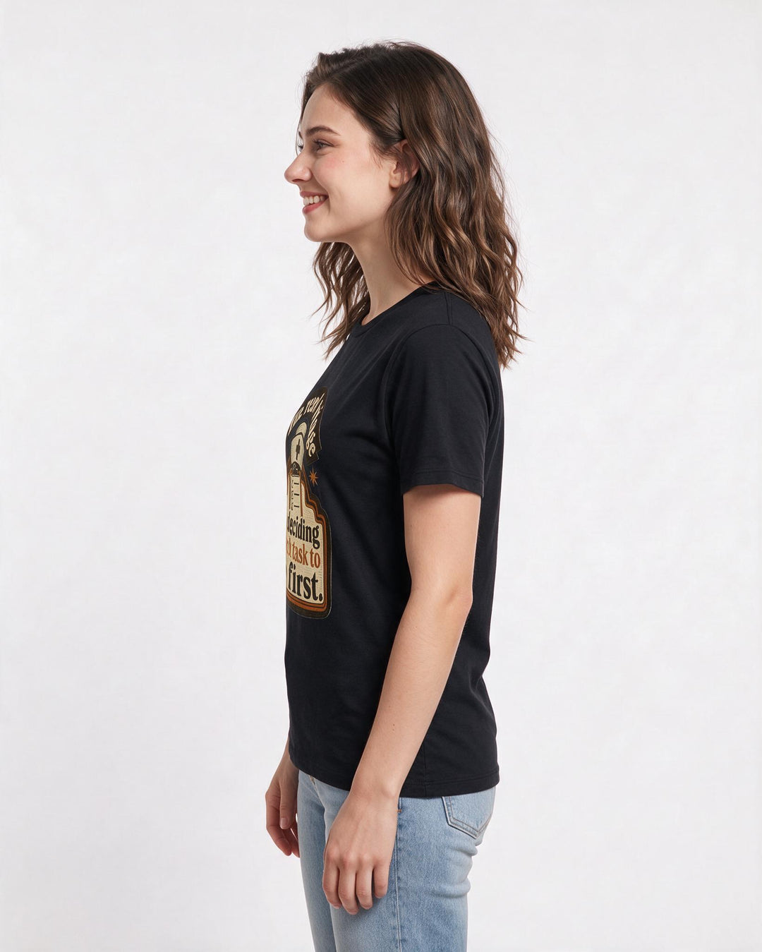 Nurse Gift Women's Black T-Shirt - The real triage is deciding which product image 2