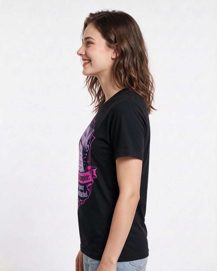 Gaming Black T-Shirt for Women – Game Night Graphic Tee product image 2