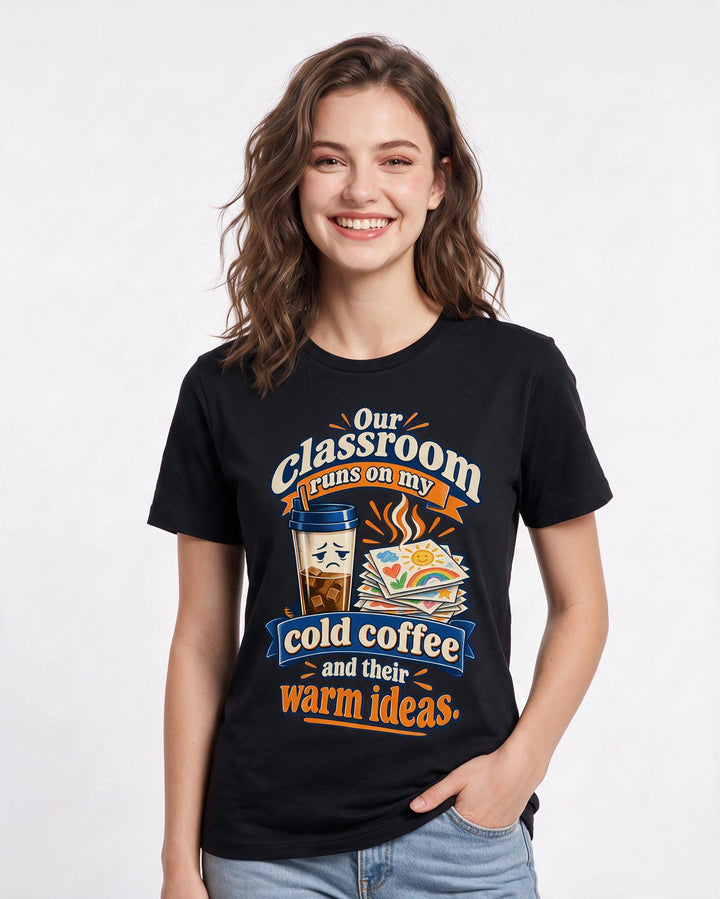 Teacher Black T-Shirt for Women – Everyday Expression Graphic Tee product image 1
