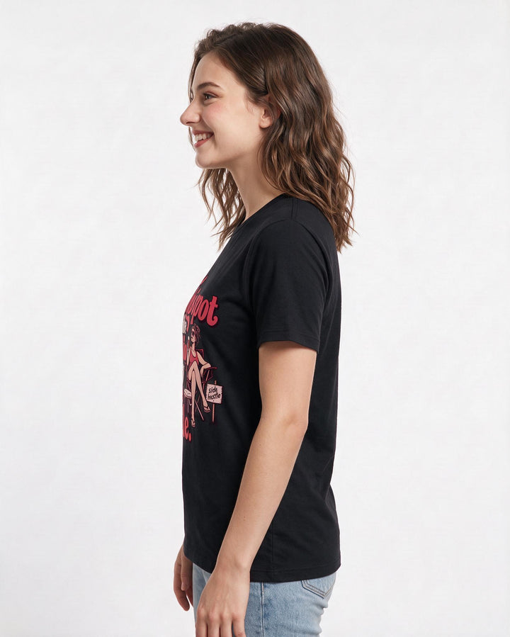 Beer Black T-Shirt for Women – Everyday Expression Graphic Tee product image 2
