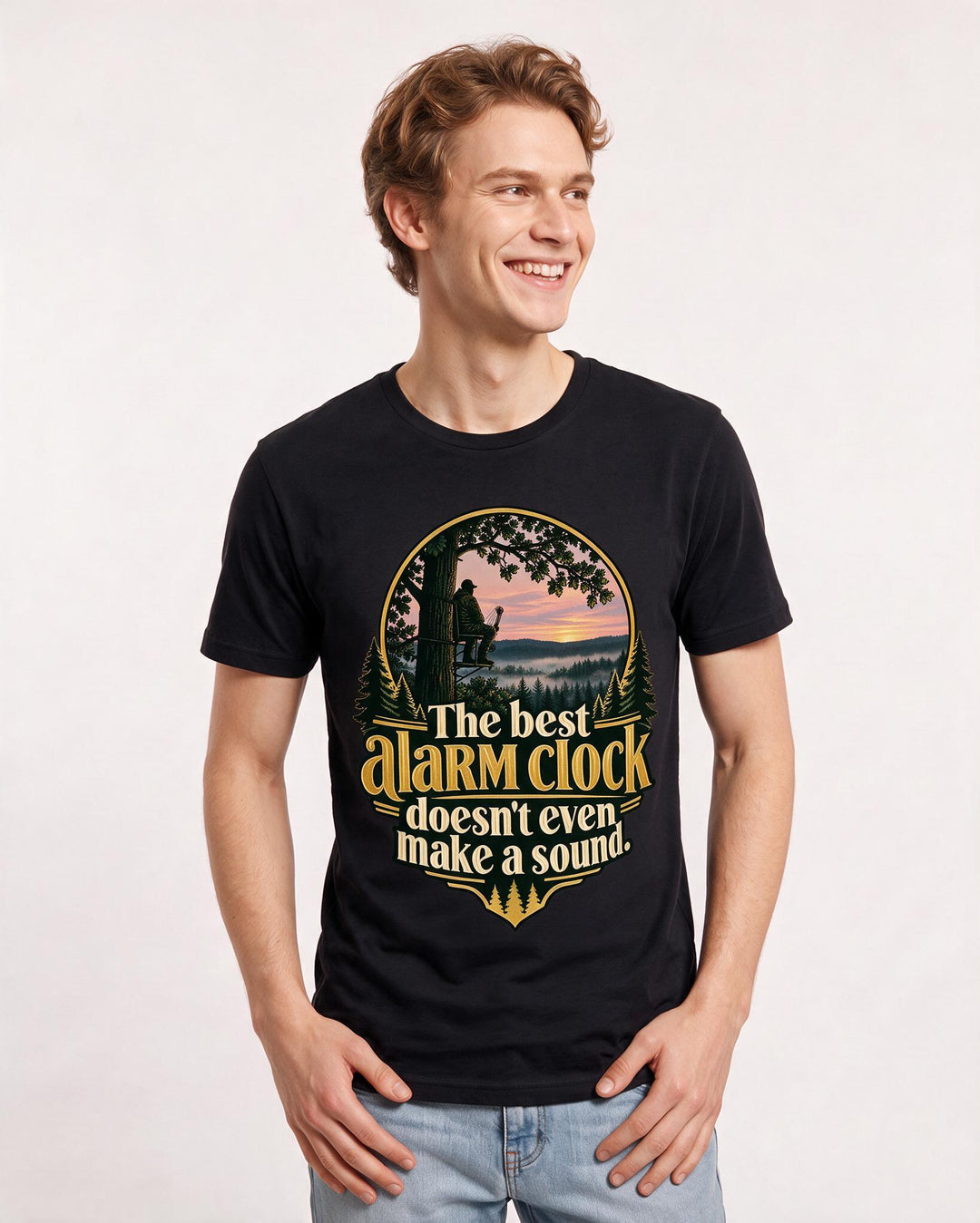 Hunting Black T-Shirt for Men – Everyday Expression Graphic Tee product image 1