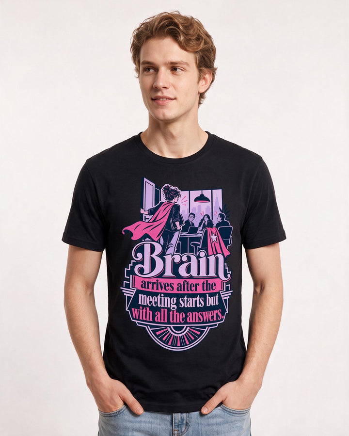 Neurodiversity Black T-Shirt for Men – Everyday Expression Graphic Tee product image 1