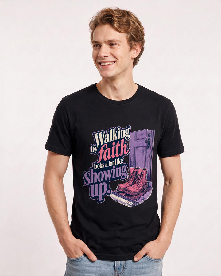 Christian Faith Black T-Shirt for Men – Everyday Expression Graphic Tee product image 3