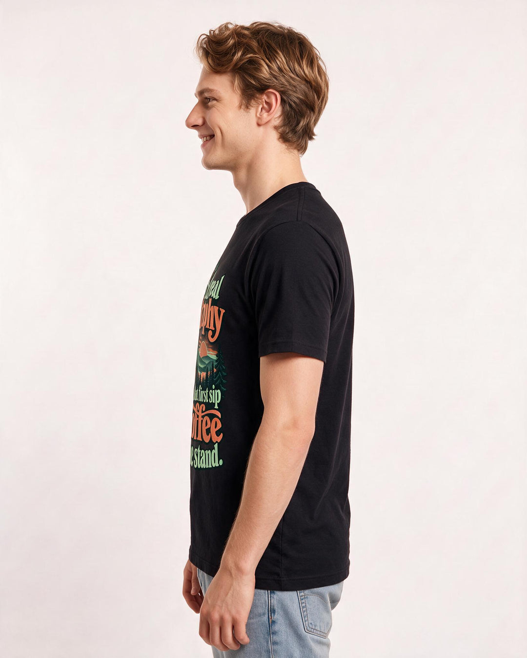Hunting Black T-Shirt for Men – Everyday Expression Graphic Tee product image 2
