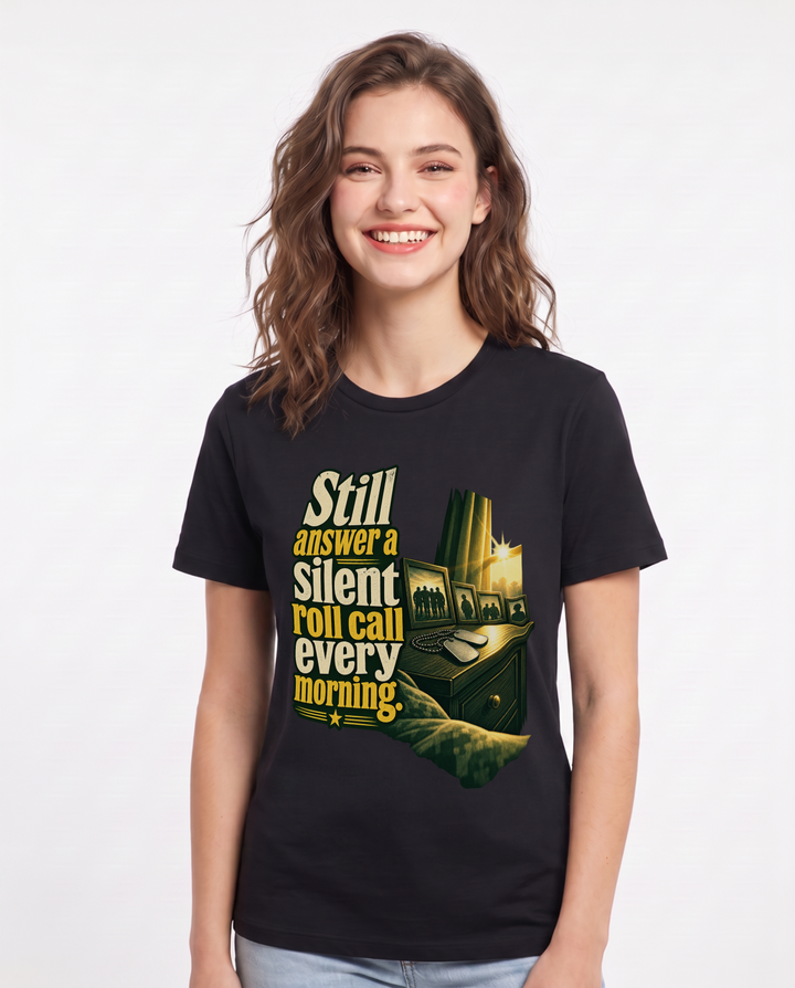 Veteran Black T-Shirt for Women – Everyday Expression Graphic Tee product image 3