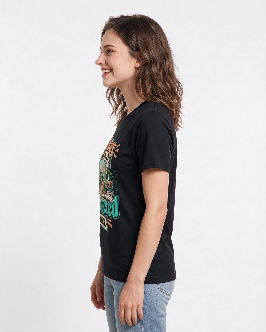Neurodiversity Black T-Shirt for Women – Everyday Expression Graphic Tee product image 2