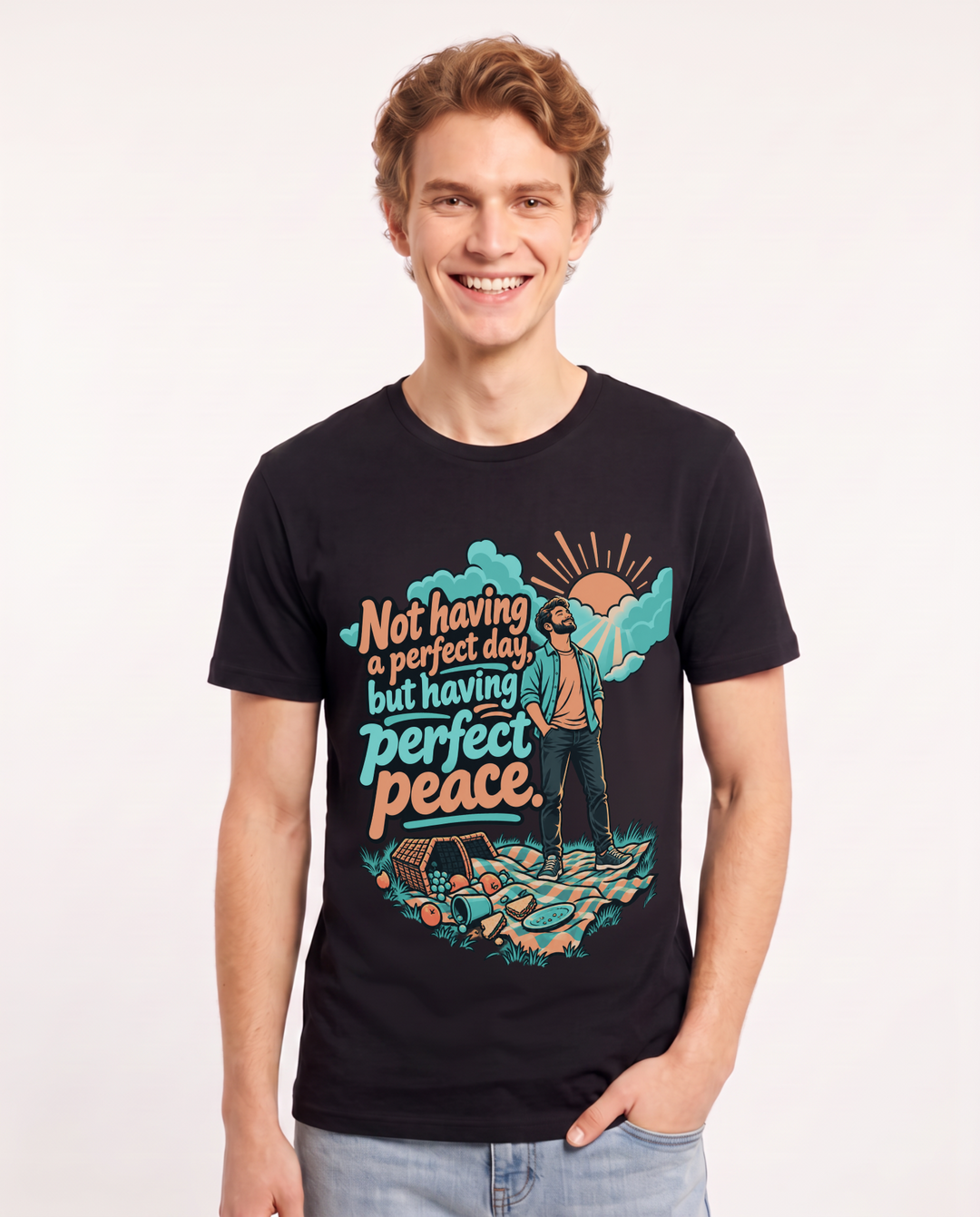 Christian Faith Black T-Shirt for Men – Everyday Expression Graphic Tee product image 3