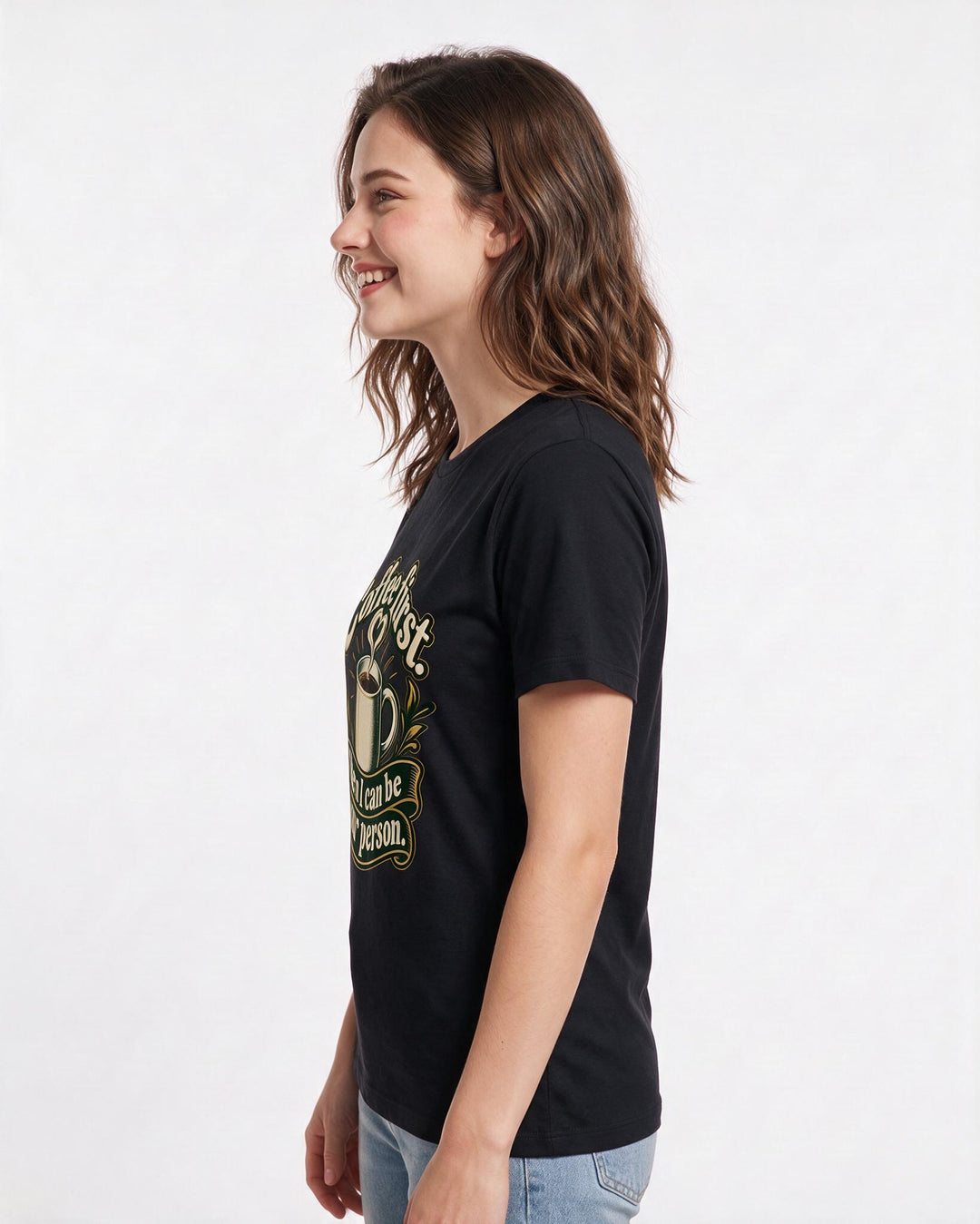 Grandparent Black T-Shirt for Women – Everyday Expression Graphic Tee product image 2