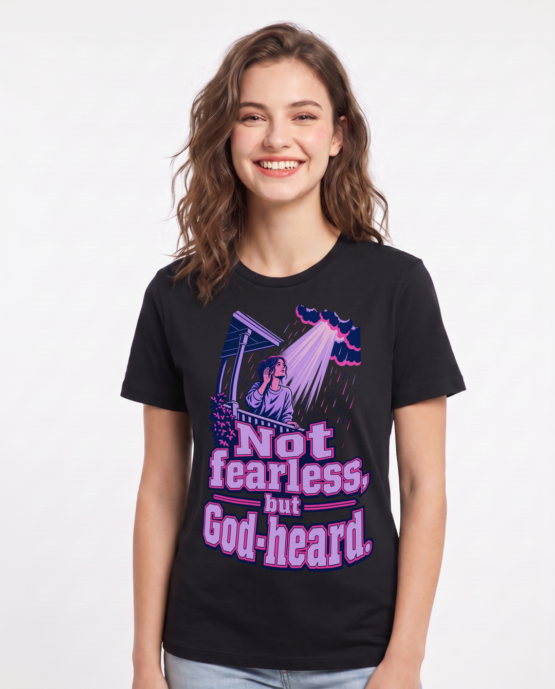 Christian Faith Black T-Shirt for Women – Everyday Expression Graphic Tee product image 3