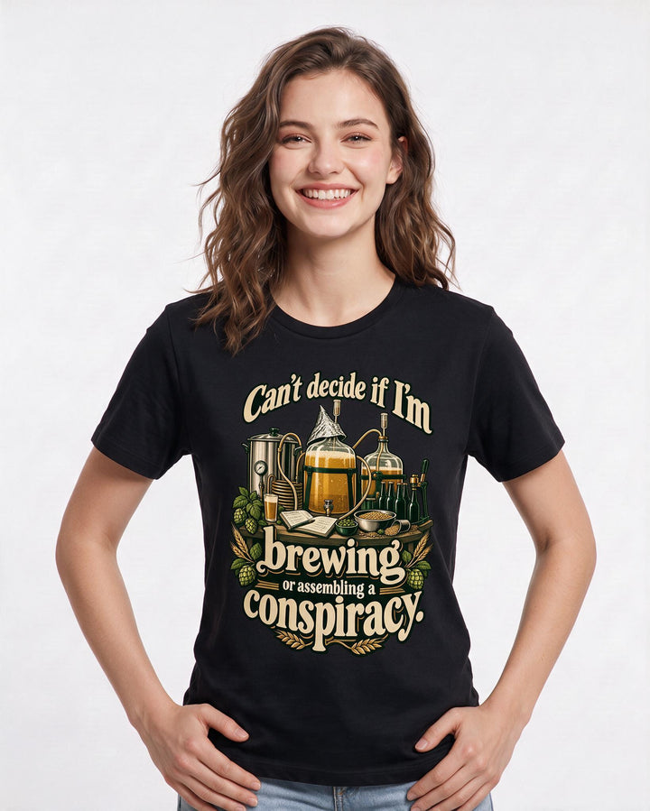 Beer Black T-Shirt for Women – Everyday Expression Graphic Tee product image 1