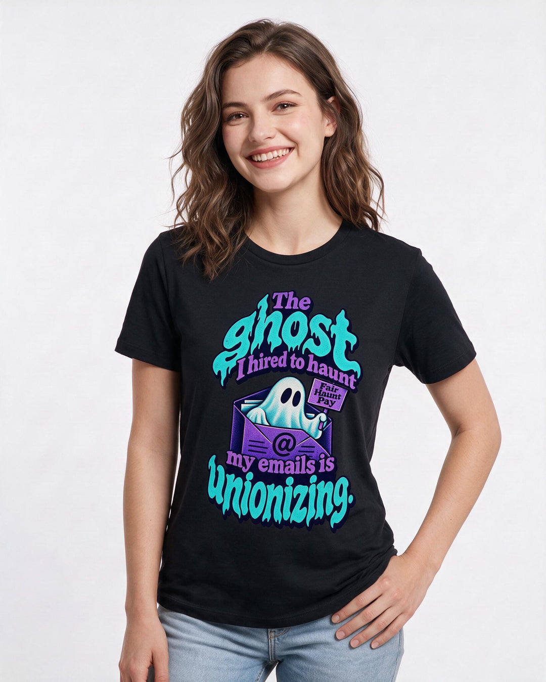 Halloween Black T-Shirt for Women – Halloween Theme Graphic Tee product image 1