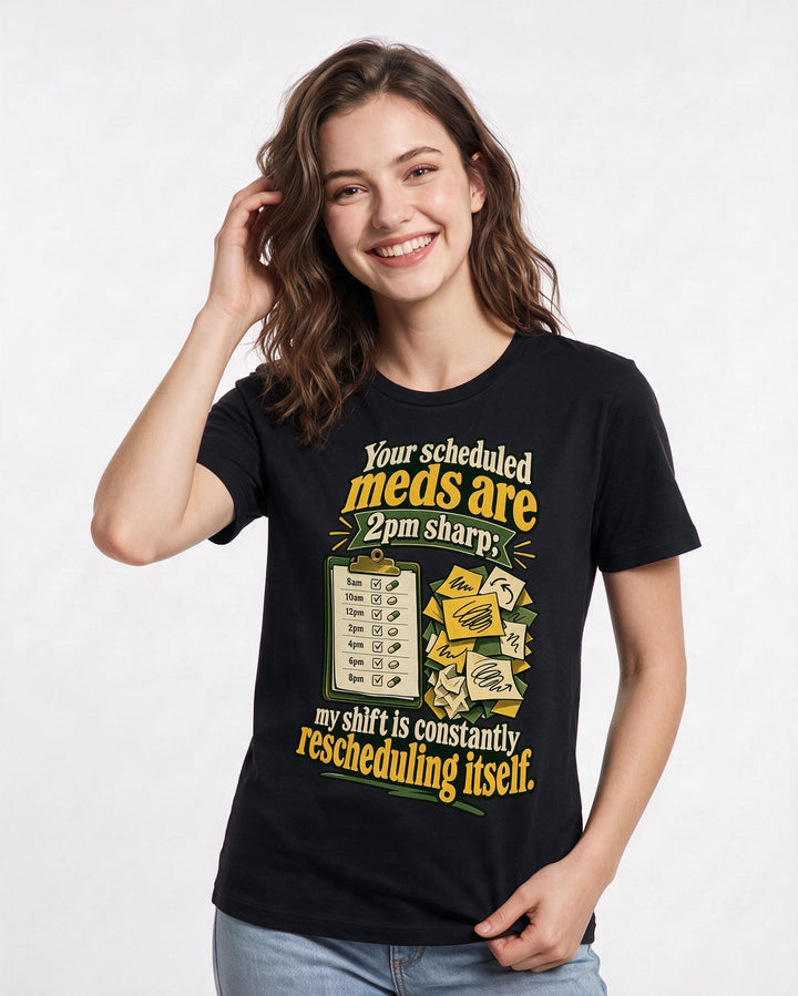 Nurse Black T-Shirt for Women – Nursing Life Graphic Tee product image 1