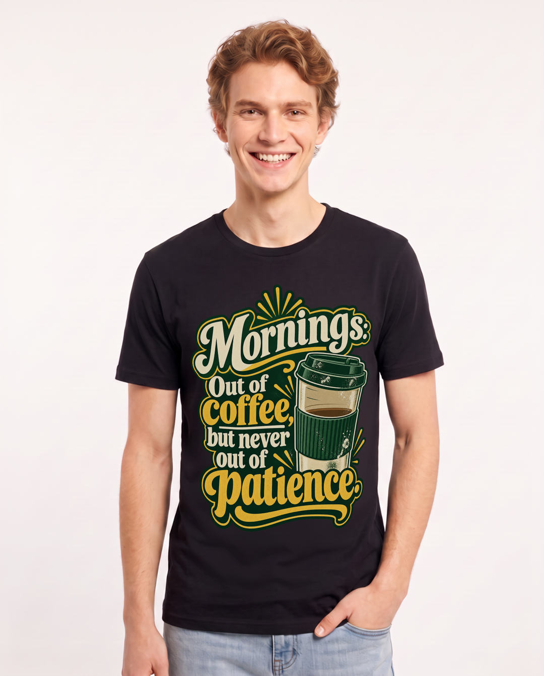 Teacher Black T-Shirt for Men – Everyday Expression Graphic Tee product image 3