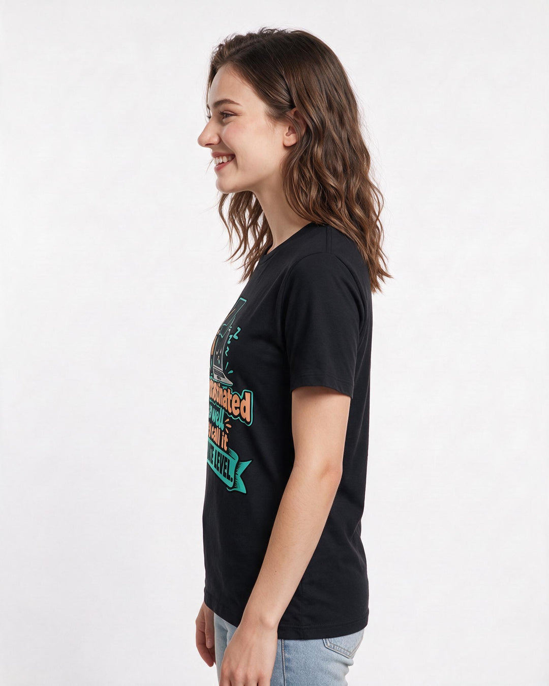 Graduation Black T-Shirt for Women – Everyday Expression Graphic Tee product image 2