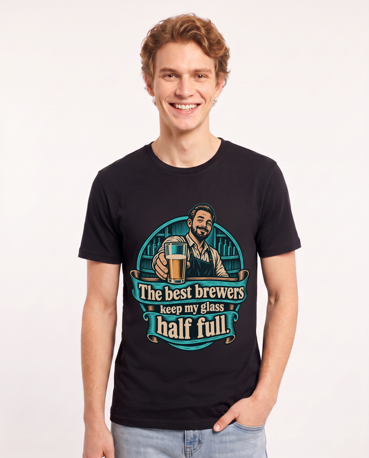 Beer Black T-Shirt for Men – Everyday Expression Graphic Tee product image 3