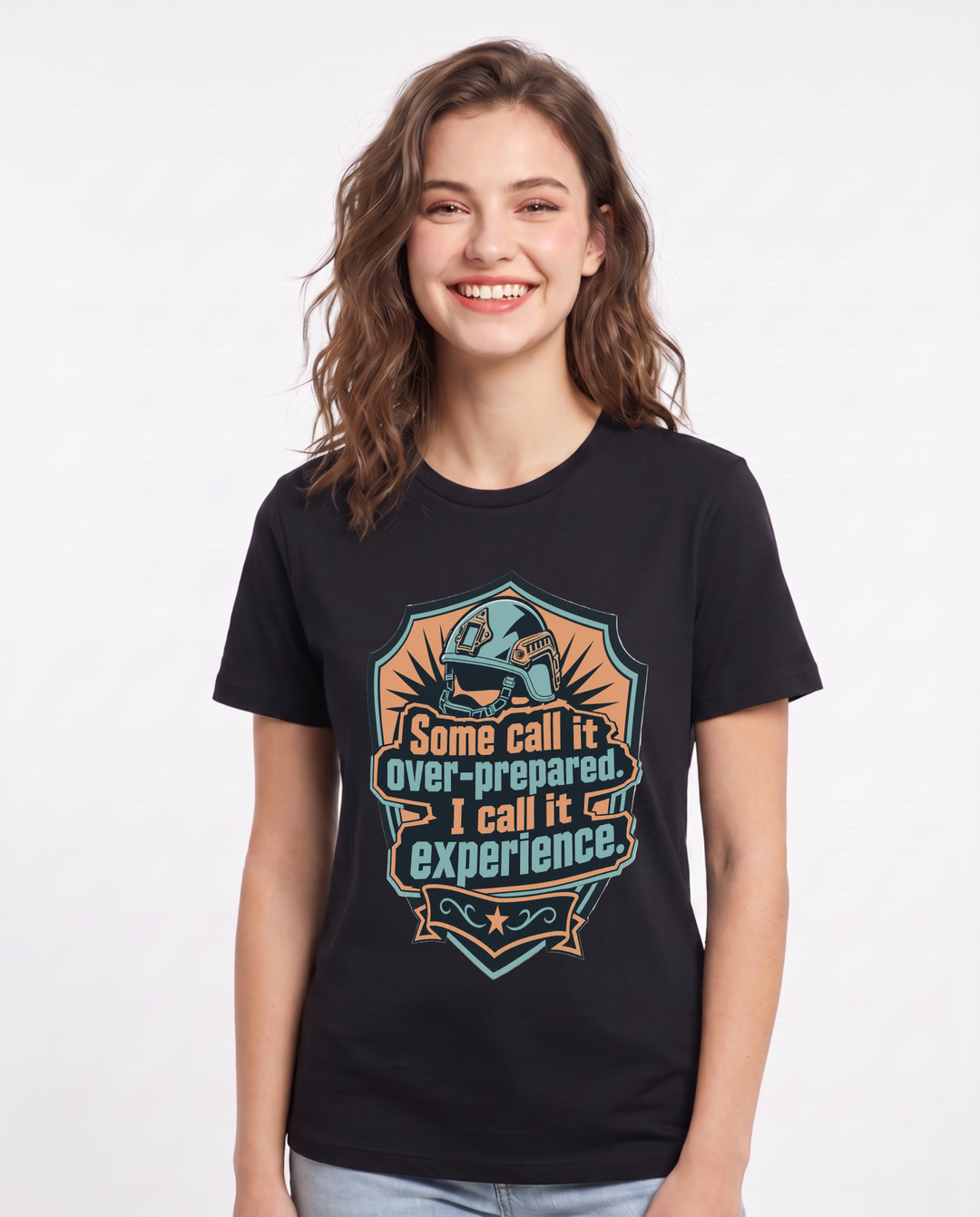 Graphic Women's Black T-Shirt - Some call it over-prepared. I call it product image 1