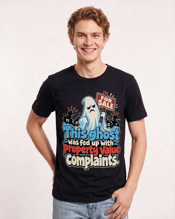 Halloween Black T-Shirt for Men – Halloween Theme Graphic Tee product image 1