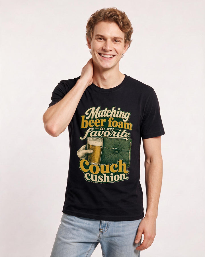 Beer Black T-Shirt for Men – Everyday Expression Graphic Tee product image 3