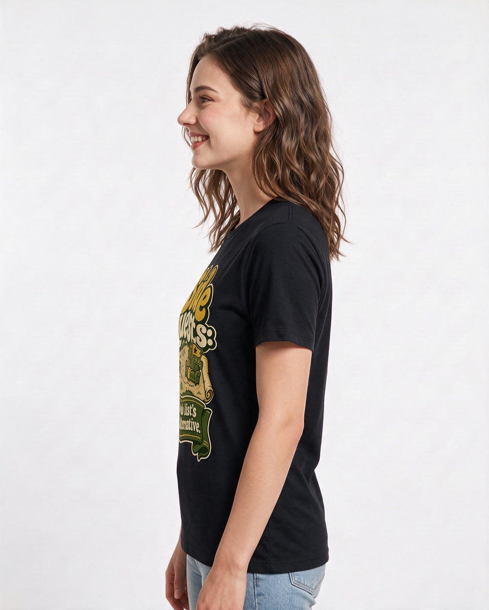 Gaming Black T-Shirt for Women – Game Night Graphic Tee product image 2