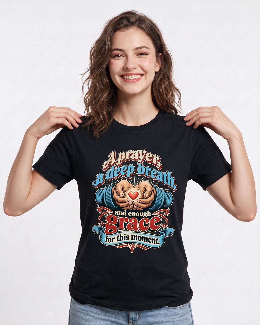 Christian Faith Black T-Shirt for Women – Everyday Expression Graphic Tee product image 1
