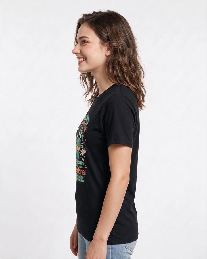 Nurse Black T-Shirt for Women – Nursing Life Graphic Tee product image 2