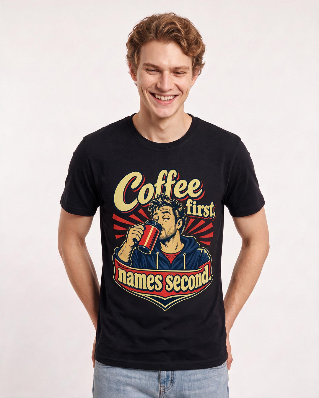 Family Black T-Shirt for Men – Everyday Expression Graphic Tee product image 1