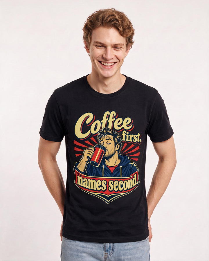 Family Black T-Shirt for Men – Everyday Expression Graphic Tee product image 1