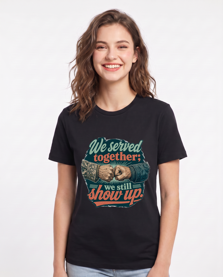 Veteran Black T-Shirt for Women – Everyday Expression Graphic Tee product image 1