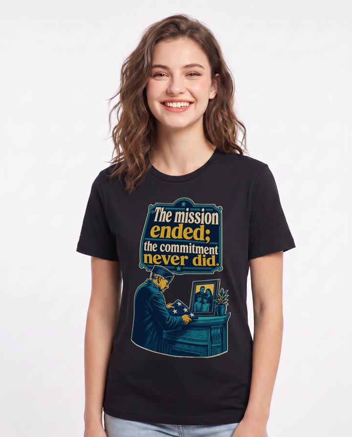Veteran Black T-Shirt for Women – Everyday Expression Graphic Tee product image 3