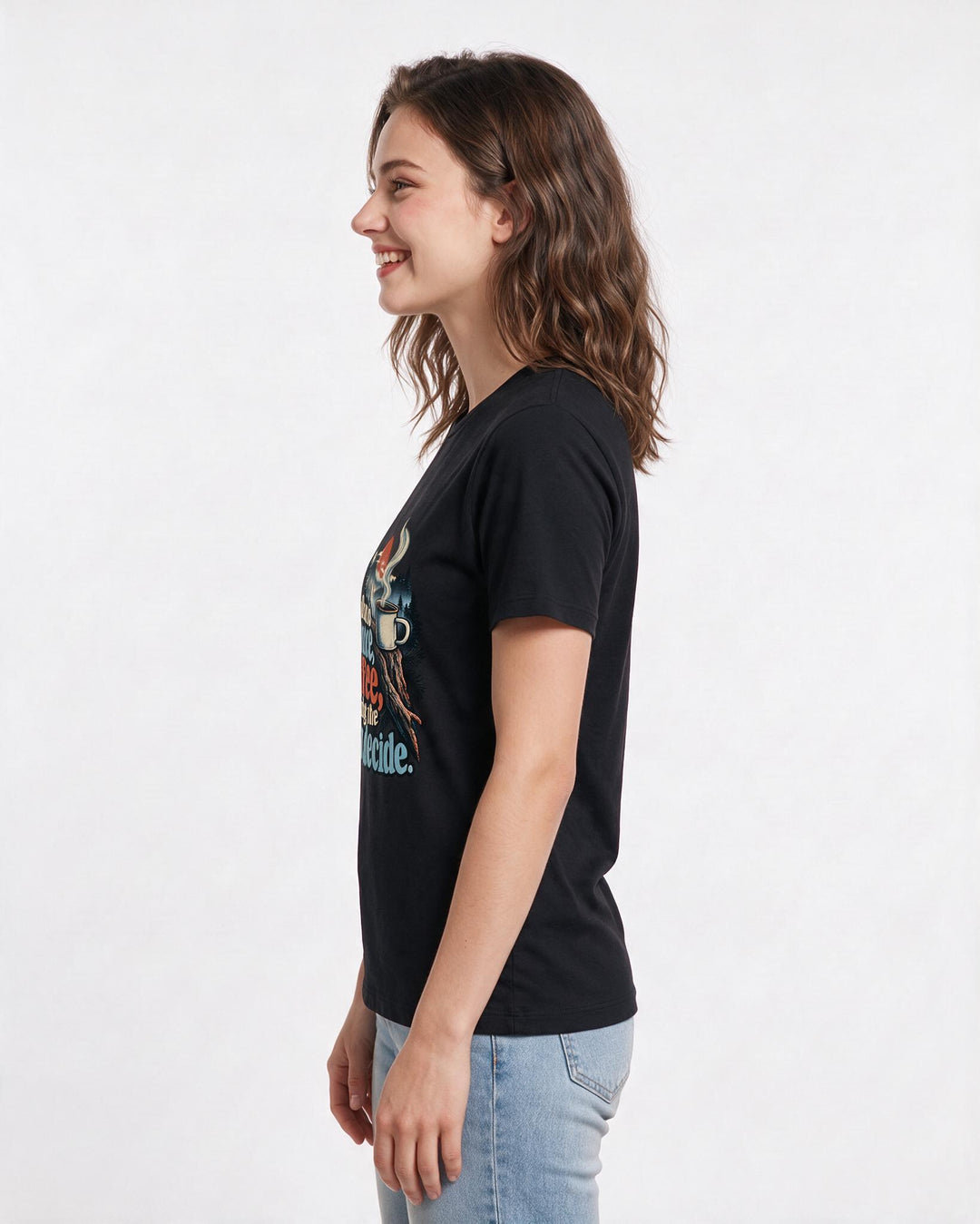 Hunting Black T-Shirt for Women – Everyday Expression Graphic Tee product image 2