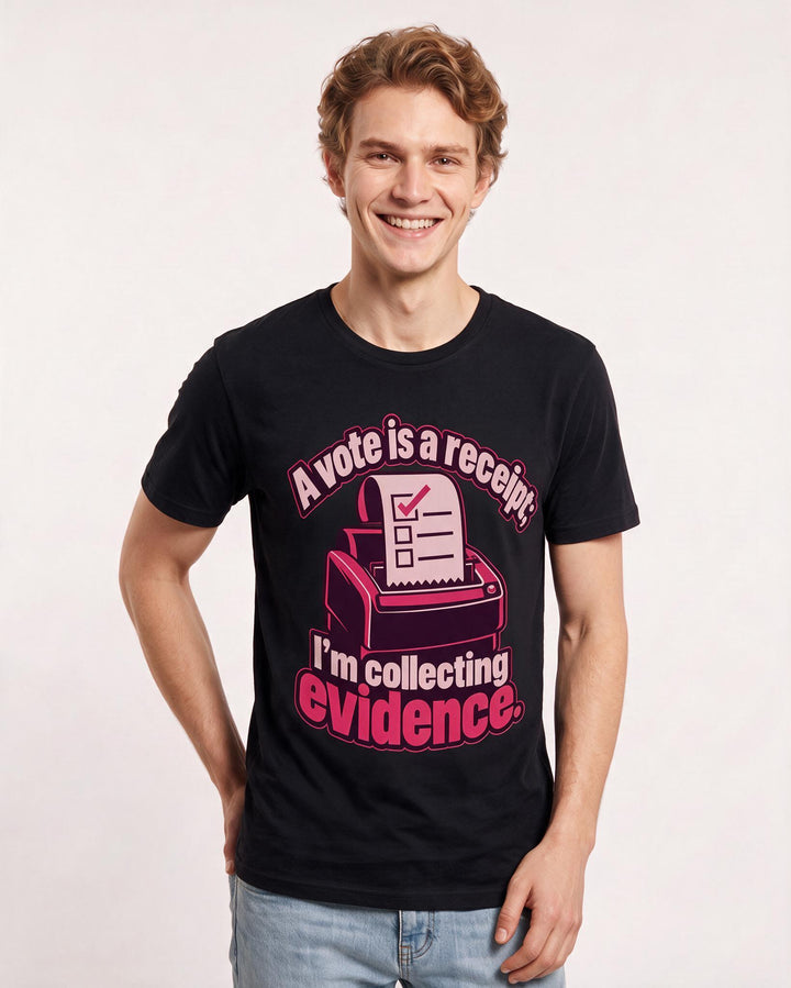 Political Statement Black T-Shirt for Men – Everyday Expression Graphic Tee product image 1